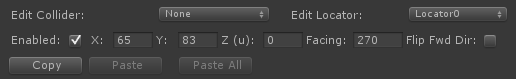 Locator Frame Properties