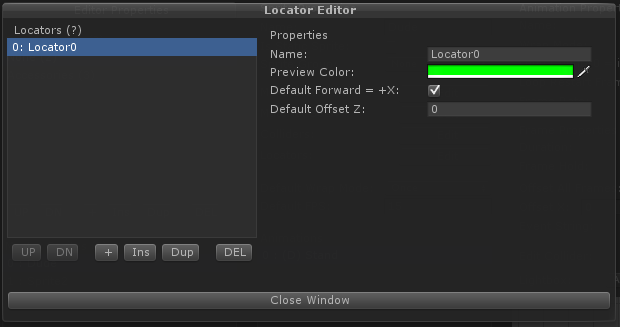 Locator Editor